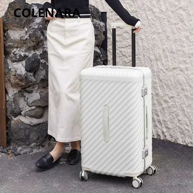 COLENARA ABSPC Suitcase 20 Inch Boarding Case 2426Mens Trolley Case 28Trolley Style Travel Bag Womens Rolling LuggageW251024