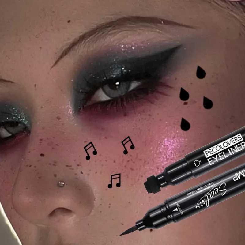 Seal Eyeliner Waterproof and Sweatproof Longlasting Eyeliner Suitable for Music Festival Makeup Eye CosmeticsL251024