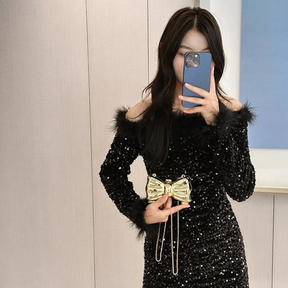 er Shoulder Bags Funny Shape Party Wedding Round Acrylic Shiny Clutch Purse Golden Evening Bag Purses and Handbag 251023CJ