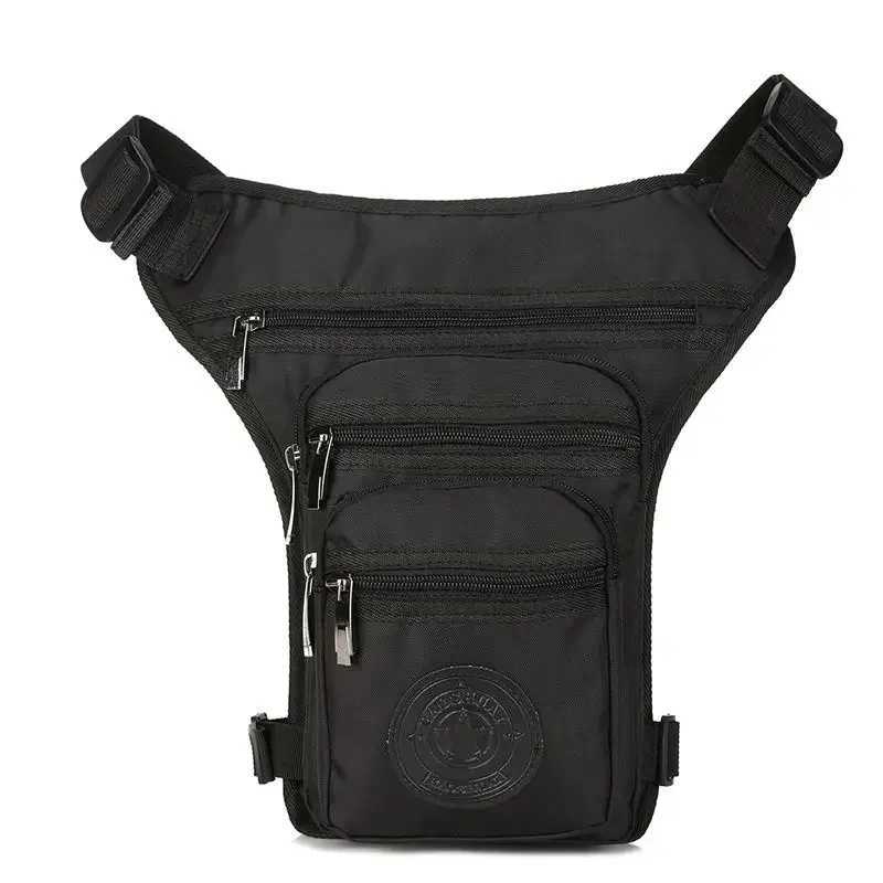 Rider Motorcycle Waist Leg Bag for Men Nylon Cross Body MultiPockets Male Messenger Shoulder Waist Fanny Pack BagsL251024