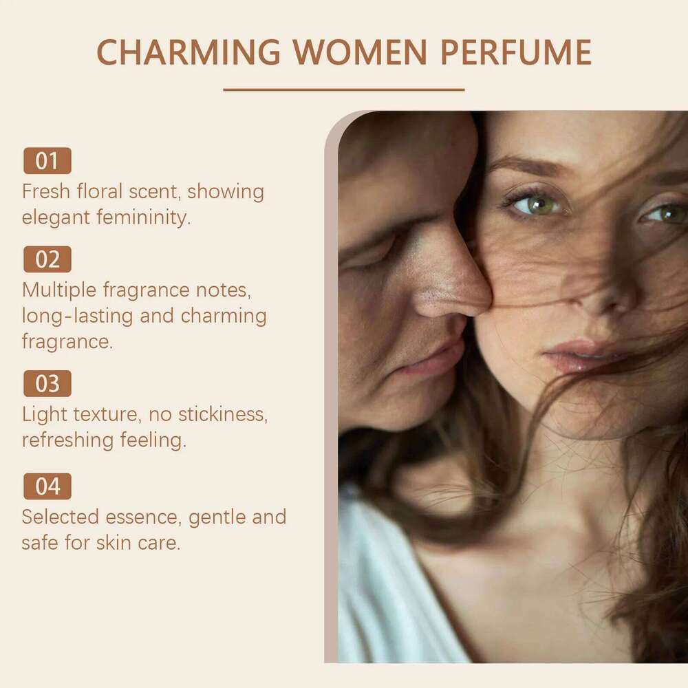 Roxelis 50ml Charming Women Long Lasting Floral Scent Dating Flirting Atmosphere Natural Fresh Glamour Body Mist Perfume