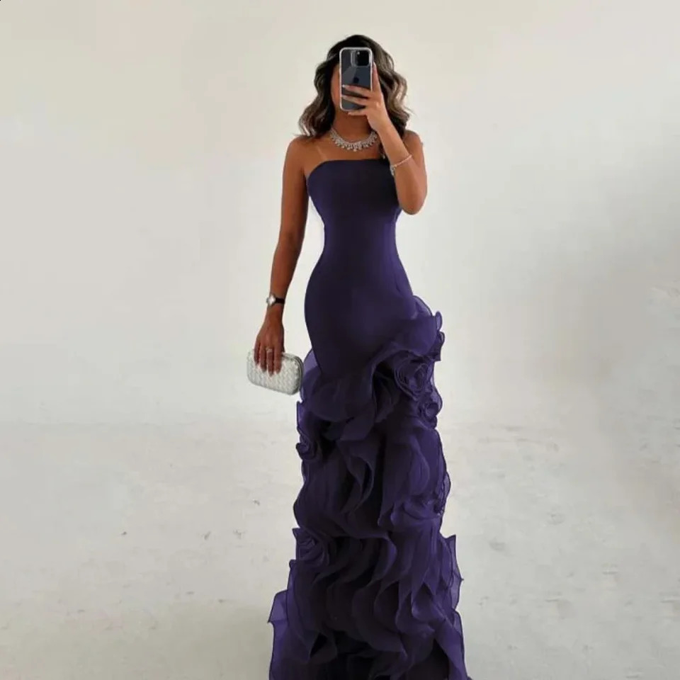 RFYR Asymmetrical Prom Gown Tiered Layers Party Dress for Women Mermaid Evening Dresses Formal Occasion Dresses Customized 251023
