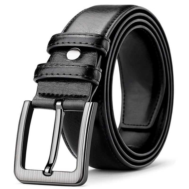 1pcs Mens Fashion Alloy Pin Buckle Head PU Leather Belt Versatile Casual Business Universal Suitable For Jeans and Trousers W251024