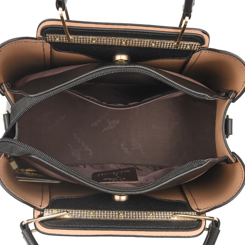 Handbags Women Bags er 3 Layers Soft Leather Shoulder Crossbody Sac Ladies Large Capacity Shopping Messenger Tote 251023ww