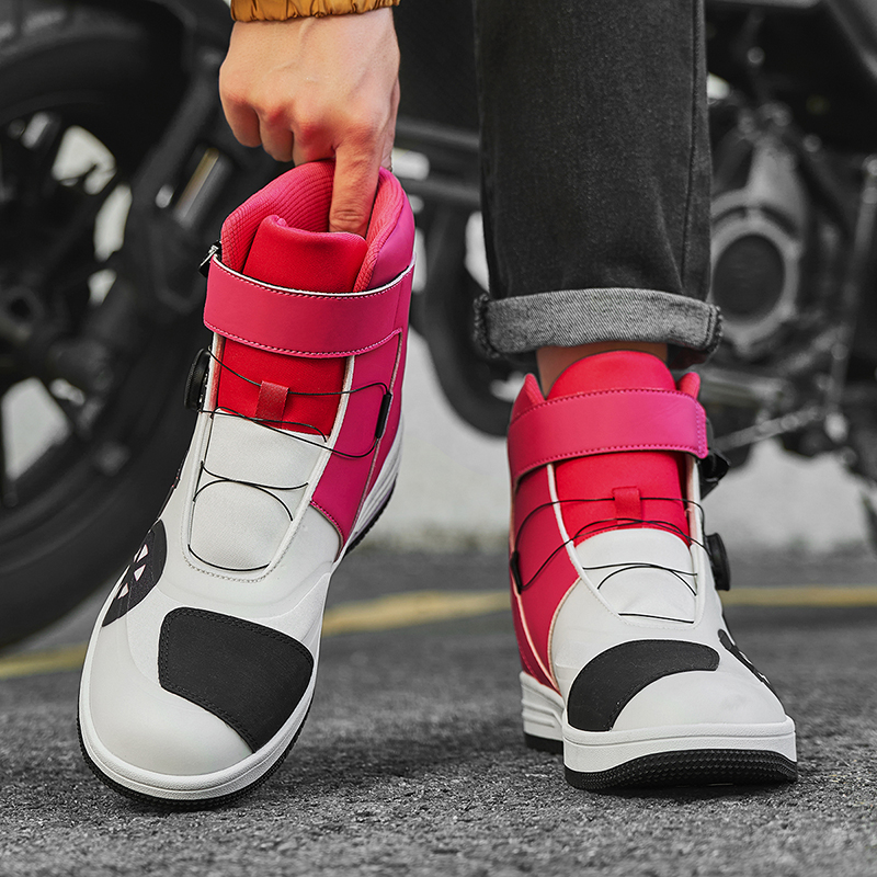 Motorcycle Riding Shoes Unisex Four Seasons Offroad Short Boots for Racing & Travel Non-Slip Wear-Resistant Essential Motorcycle Equipment