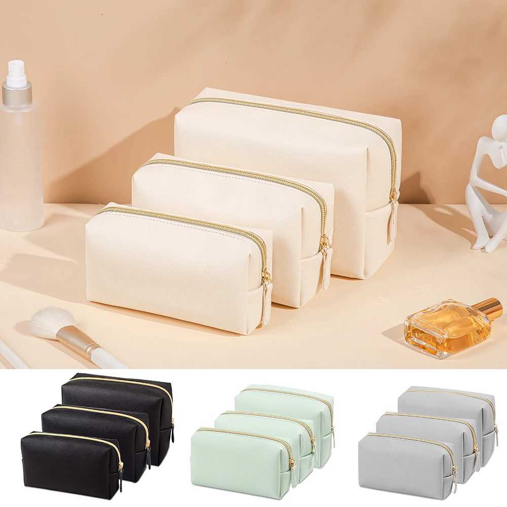 1pcs PU Leather Portable Toiletry Bags Waterproof Travel Make Up Bags for Women Small Medium Large Cosmetic Organizer BagsT251024