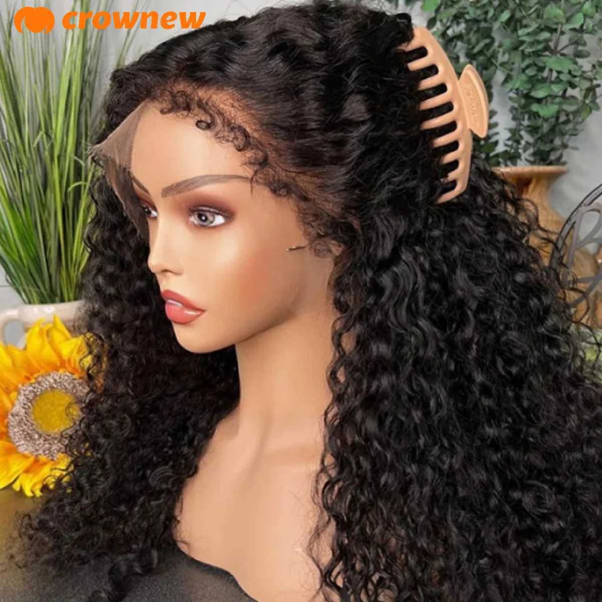 Glueless Wig Human Hair Curly Human Hair Wig 4C KinKy Edges Curly Baby Hair Lace Wigs 13x4 HD Lace Wig 13x6 Human Hair W251023