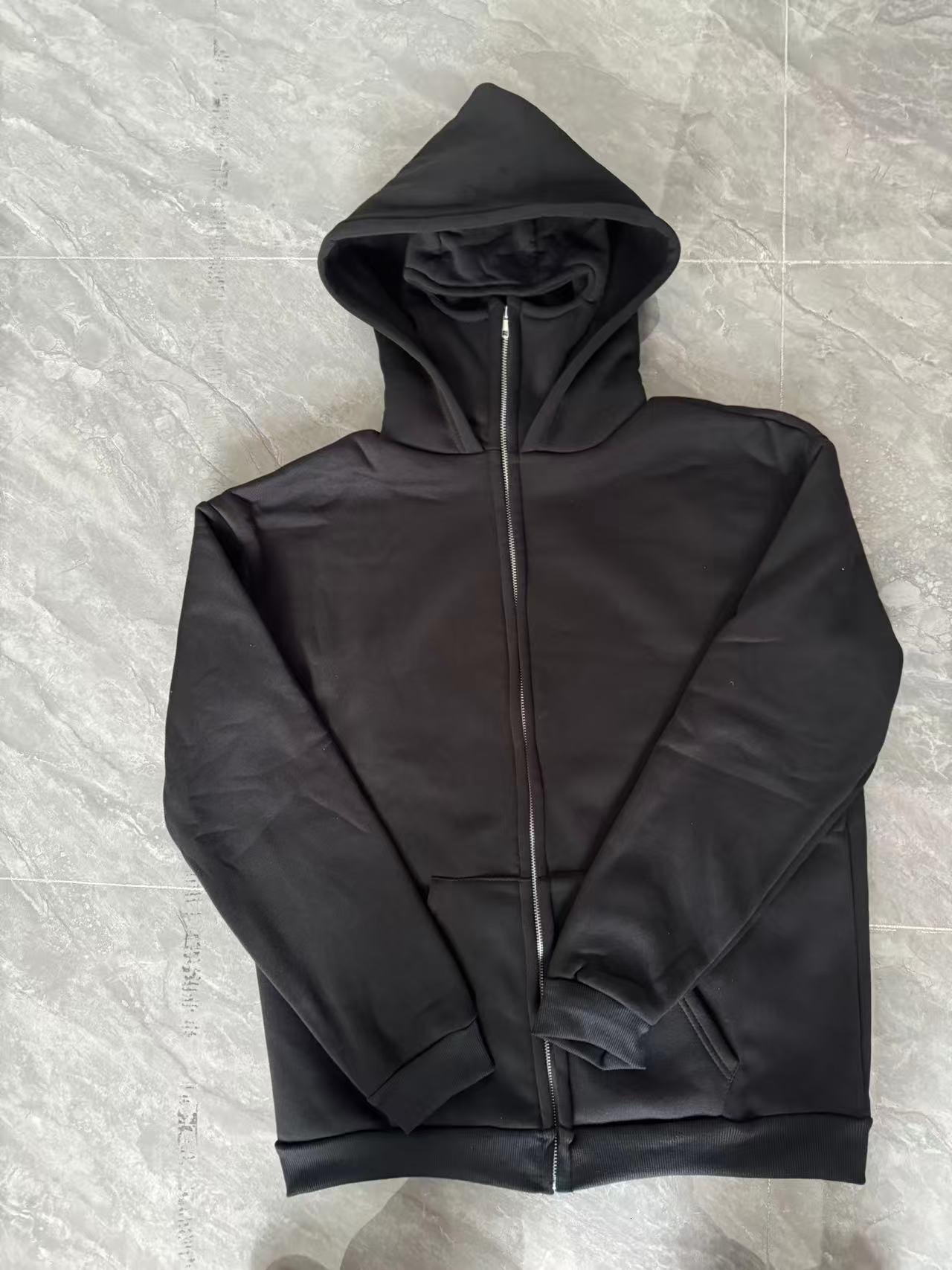 Cross-border Spring And Autumn New Unique Design Designer Hoodie Jacket Tracksuit Men Polo Veste Coat Double-layer Hooded Zipper Sweatshirt Loose Stre
