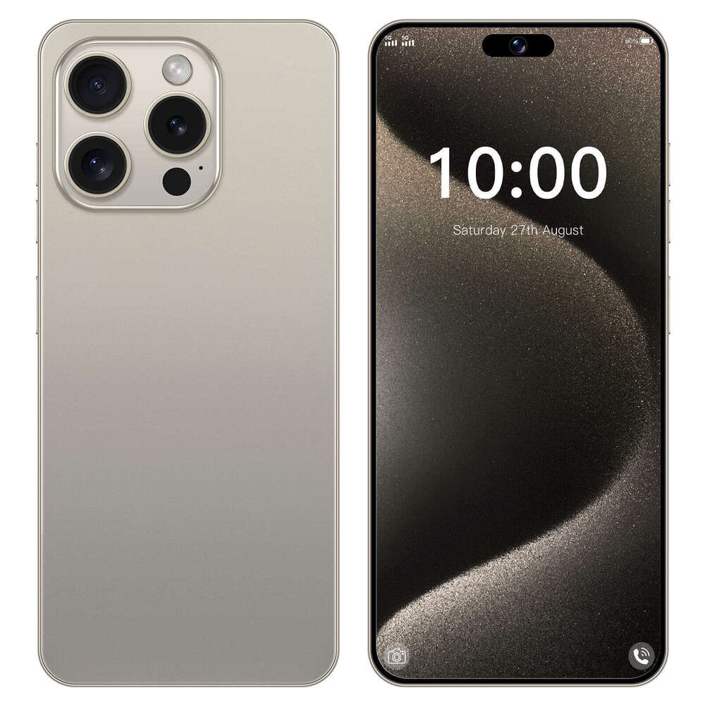 New I16 Pro Max Phone Inch GB True G All In One Metal Brushed Frame