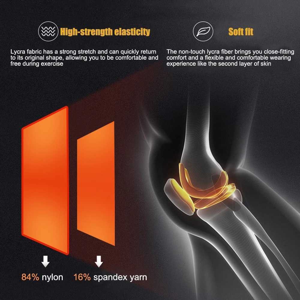 1Pcs Basketball Volleyball Knee Pad Honeycomb Foam Support Compression Leg Sleeve Knee Brace Support Sports Fitness EquipmetW251024