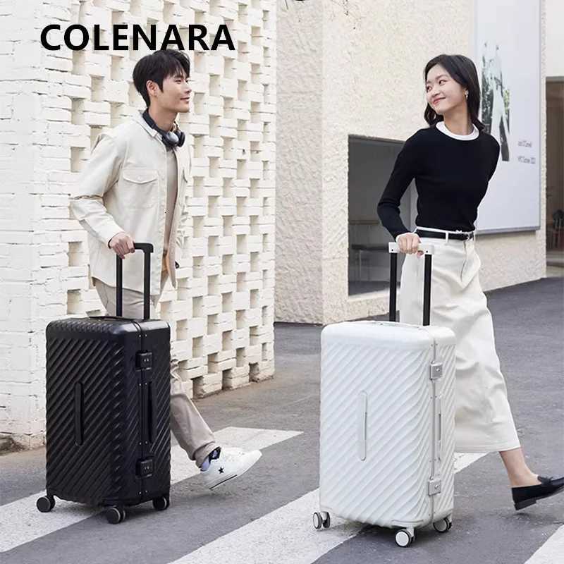 COLENARA ABSPC Suitcase 20 Inch Boarding Case 2426Mens Trolley Case 28Trolley Style Travel Bag Womens Rolling LuggageW251024