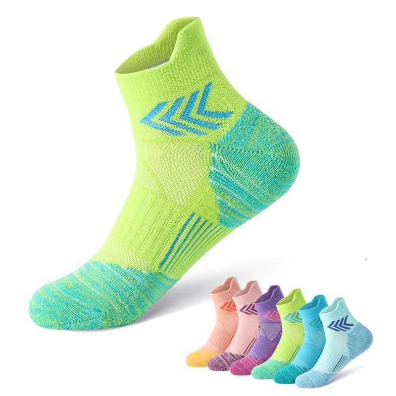 3Pairs Breathable Mesh Athletic Terry Socks Cushioned Moisturemanaging Durable Reduces Foot for Running Hiking Sports Men Women Y251024