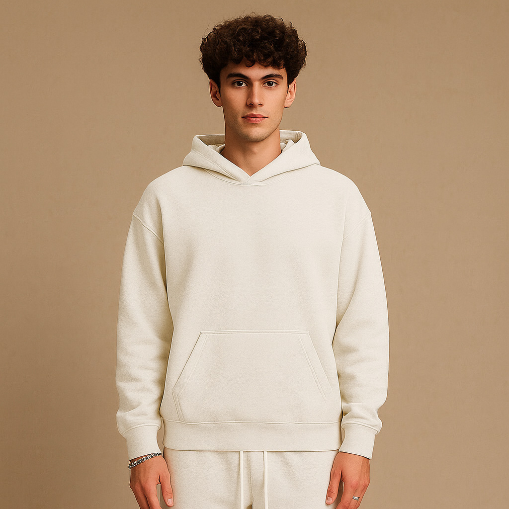 330g French Terry Pure Cotton Oversized Drop Shoulder Men's Designer Hoodie Jacket Tracksuit Men Polo Veste Coat Hoodie Blank Custom Oversize Hoo