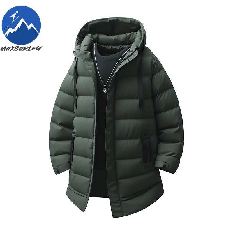 Maxbarley 2025 Winter Warm Parka Long Men Urban Allmatch Thick Cotton Padded Jacket Casual Camping Ski Windproof Hooded Coat Z251024