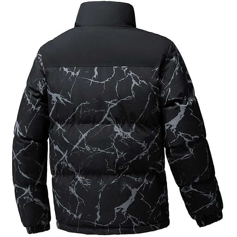 Mens Winter Down Padded Jacket 2025 New Fashion Brand Winter Coldproof Jackets Mens Thickened Standup Collar Cotton Parkas Z251024