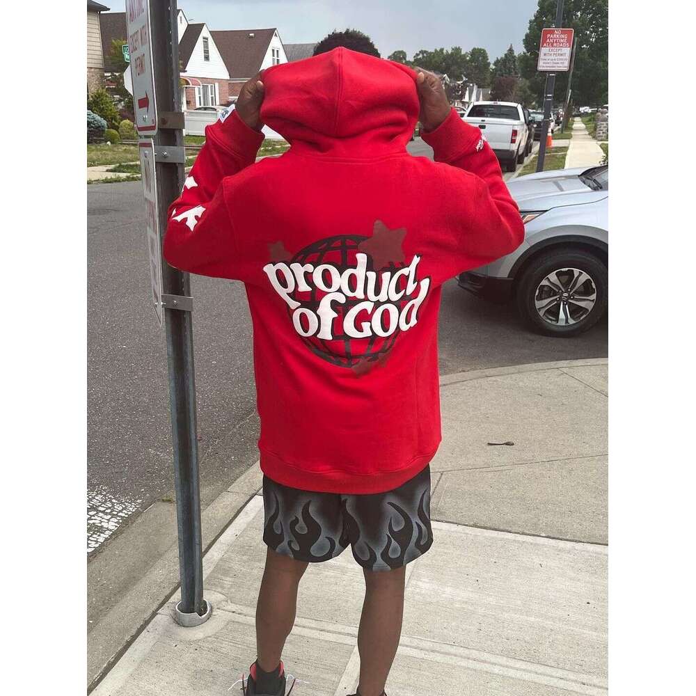 2025 Men's Fleece-Lined Sweatshirt with Letter Print, Kangaroo Pocket, Drawstring, and Printed Hoodie