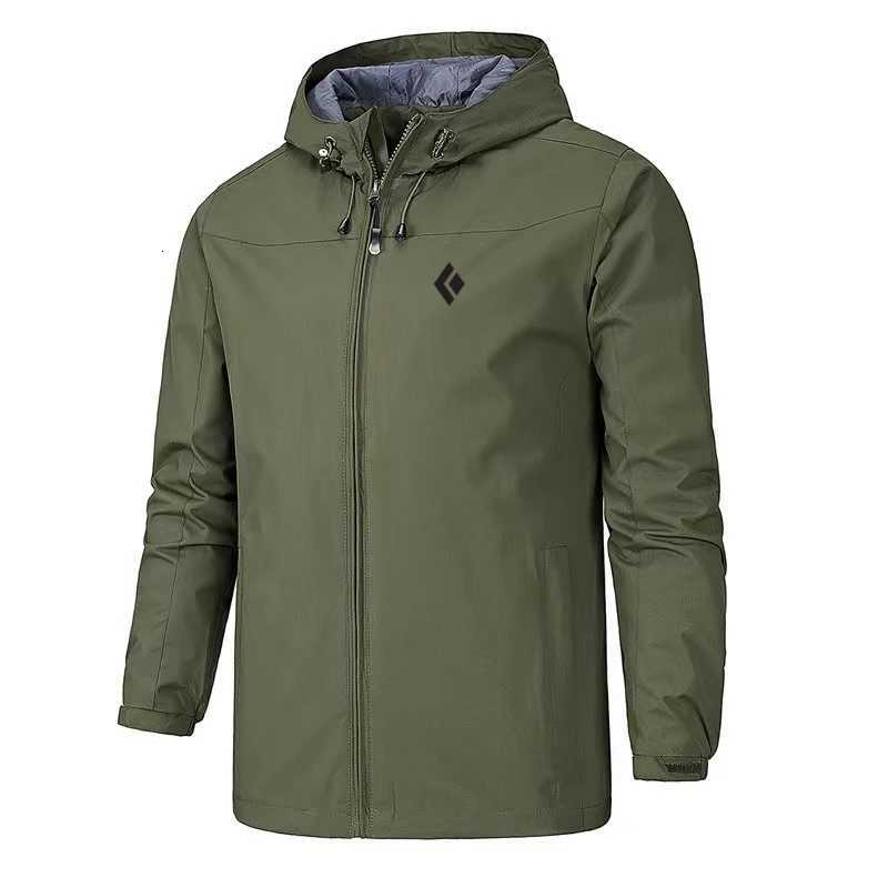 Mens Waterproof Windproof Jacket Hooded Lightweight Outdoor Raincoat Hiking Camping Windbreaker Sportswear S5XL Z251024