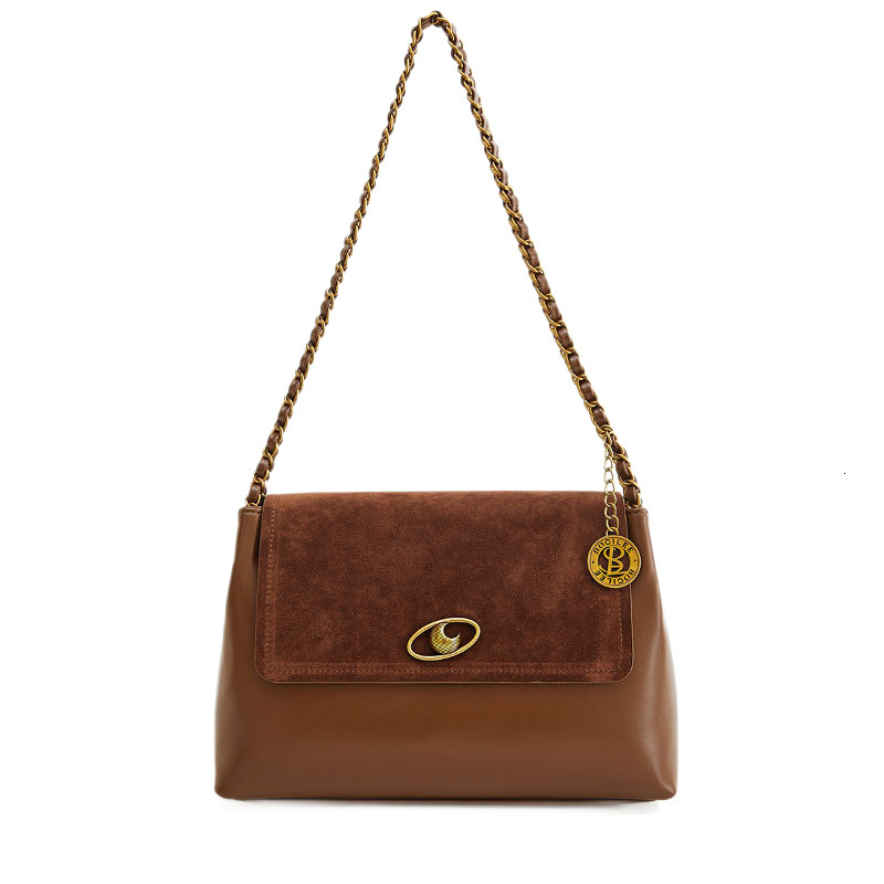 Autumn and Winter New Matte Designer Bag Fashion Large Capacity Luxury Handbag Suede Leather Splicing Office Commuter Tote Bag Women's Shoulder B