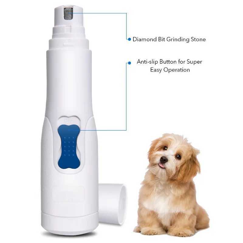 Electric Pet Nail Grinder File Trimmer Pro Grooming Tool Dog Claw Clipper Quiet Cat Paws Nail Grooming Trimmer Nail Supplies Z20251024