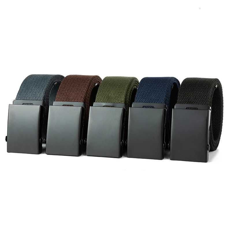 New Men Belt New Fashion Unisex Waist Belt Jeans Male Casual Luxury Canvas 38cm Webbing Waistband Ceinture Femme W251024