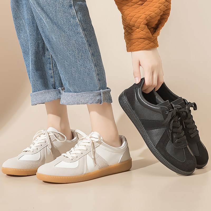 design Casual Shoes Pu Leather Flat Shoes for Men And Women Daily Wear Walking