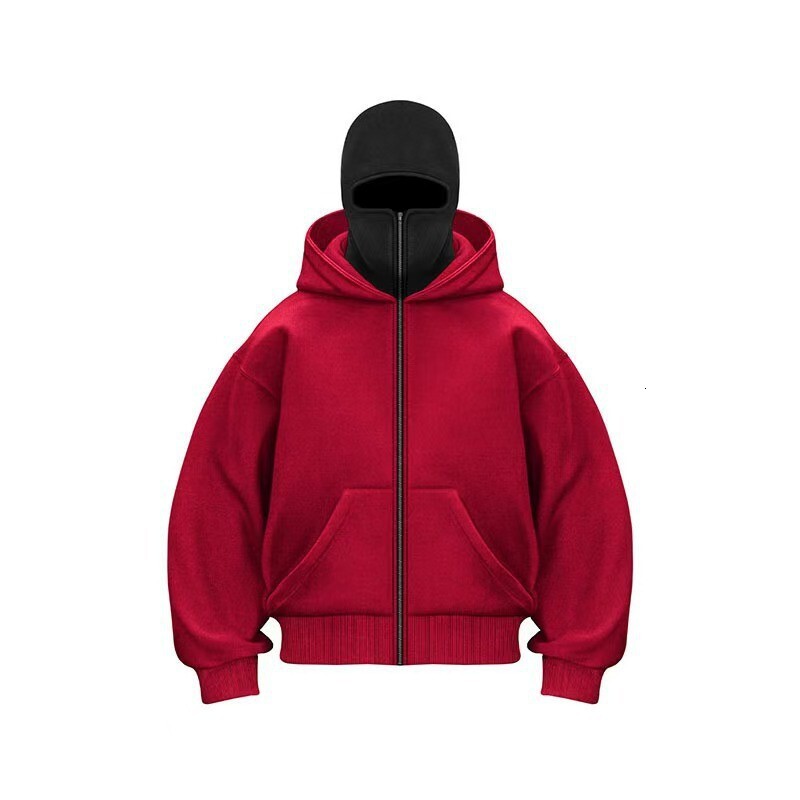 Cross-border Spring And Autumn New Unique Design Designer Hoodie Jacket Tracksuit Men Polo Veste Coat Double-layer Hooded Zipper Sweatshirt Loose Stre