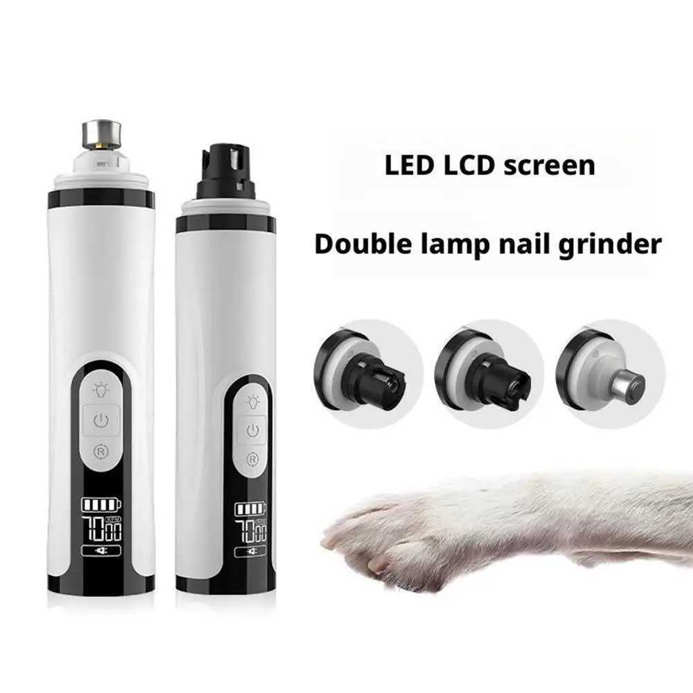 NEW Electric Dog Nail Clippers for Dog Nail Grinders Rechargeable USB Charging Pet Quiet Cat Paws Nail Grooming Trimmer Tools Z20251024
