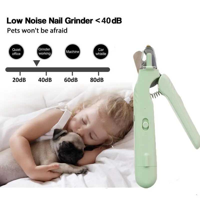 2 In 1 Pet Nail Clippers with Led Light Dog Cat Special Blood Line Scissors Multifunction Animals Paw Nail Trimmer Pet Supplies Z20251024
