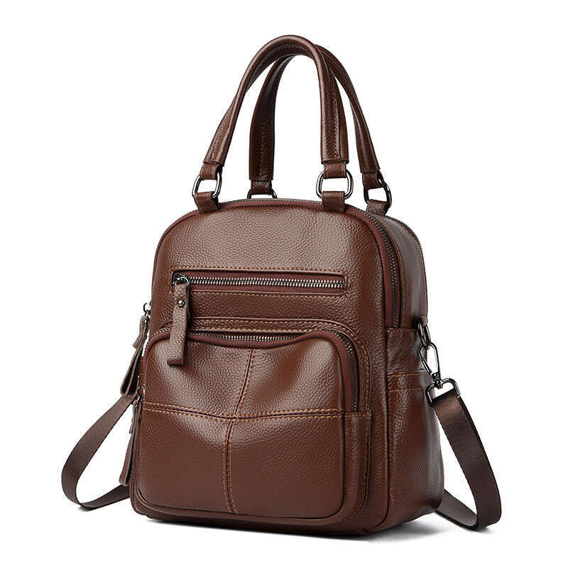 Star Genuine Leather Backpack New Women S Korean Version Multifunctional Single Shoulder Cowhide Travel Trendy Bag High Quality