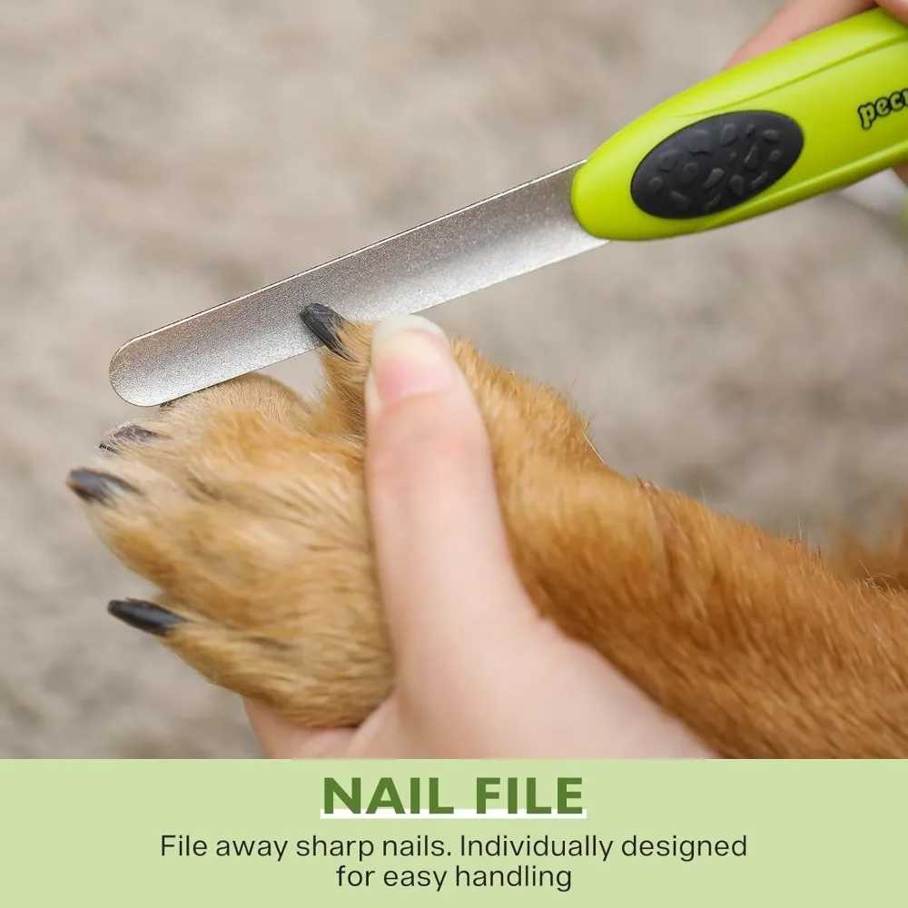 Dog Nail Clipper Dog Nail Trimmers with Safety Guard Lock Dog Nail File Sharp Stainless Steel Z20251024