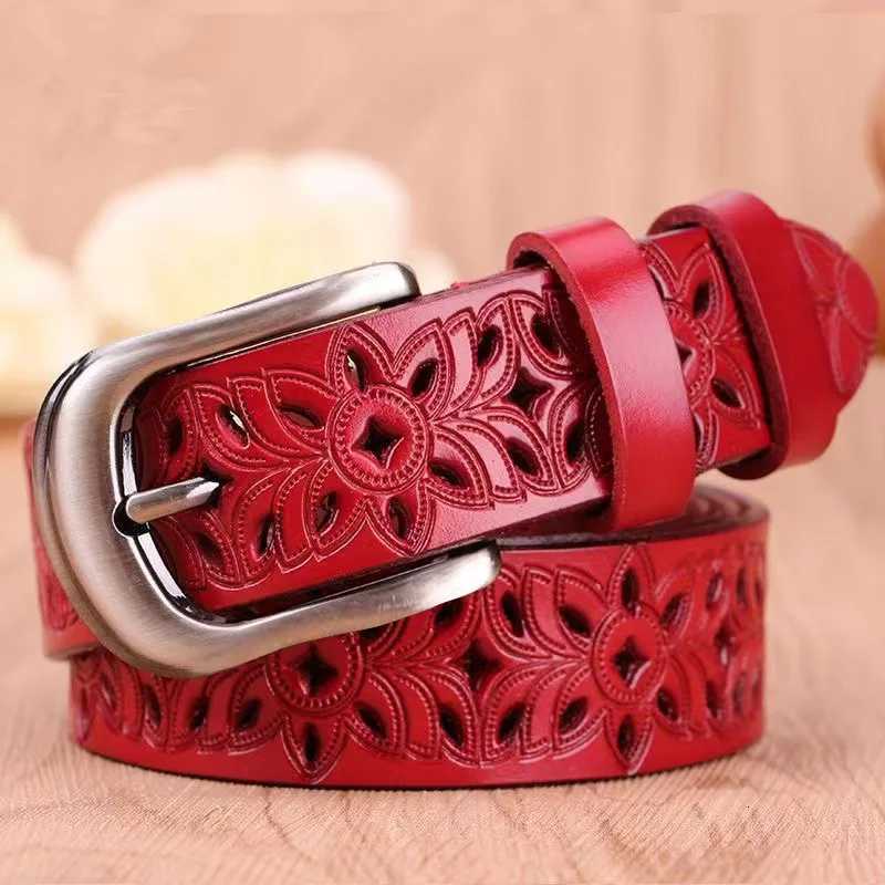 Women Genuine pu Leather Belt Fashion High Quality Vintage Luxury Brand Waistband Pin Buckle Brown Solid Color Belt Ladies W251024