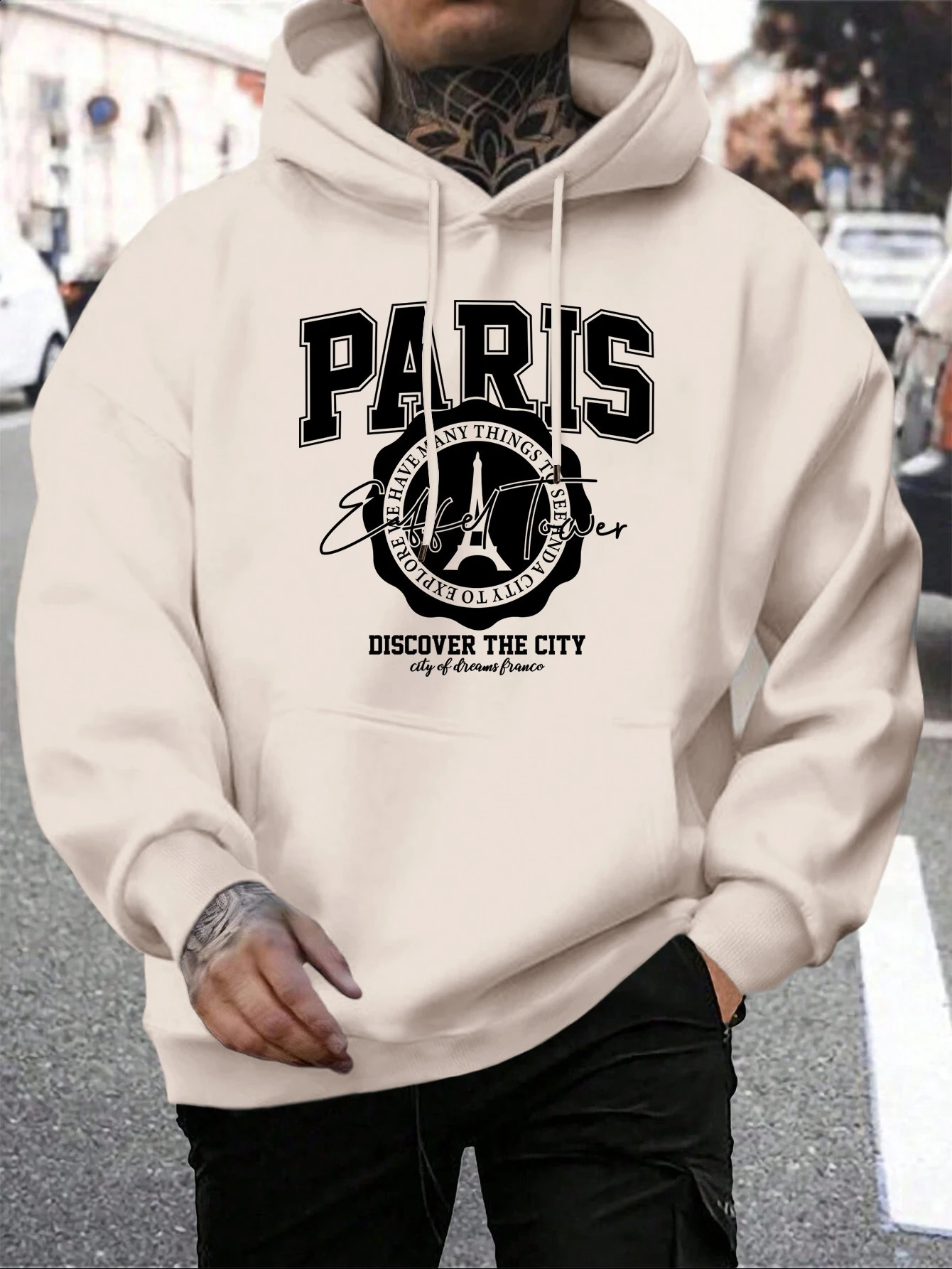 Whiskey Castle Print MenS Hoodies Fashion FurLiner Hoodie Warm Fleece SXxl Hoody Man Autumn High Quality Clothes 251018