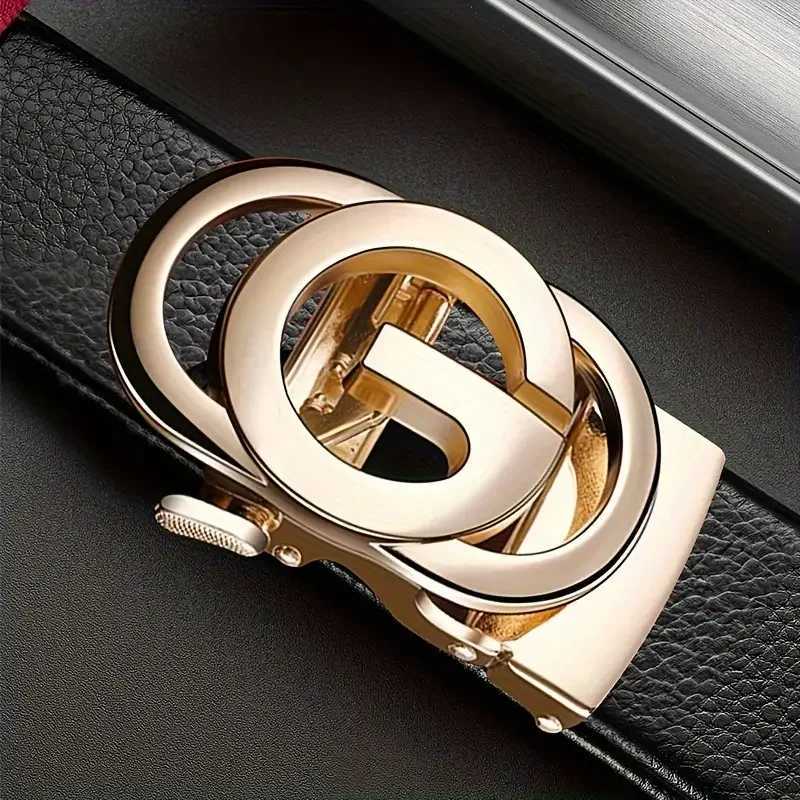 Mens fashionable business belts Genuine luxury brand metal alloy buckle belt High quality soft belt with casual pants jeans W251024