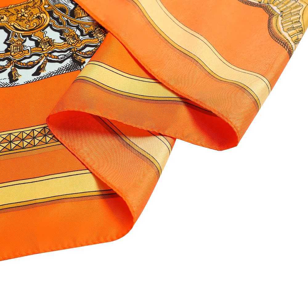 130cm New Design Warhorse Brand Square Scarf Women 2023 Twill 100 Silk Scarf Fashion Shawl Bandana Kerchief Scarves For Ladies C251024