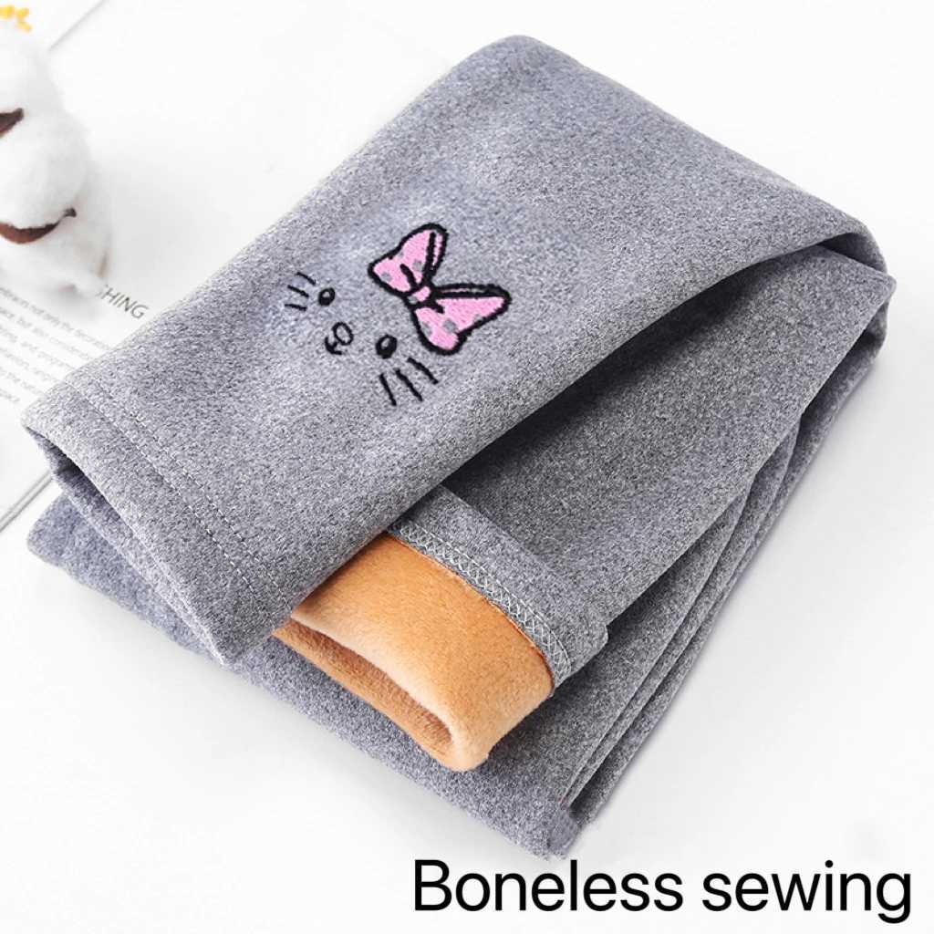 1pcs Winter Girls Leggings Baby Plush Pants Kids Thermal Pants Children Fashion Trousers Casual Bottoms Cartoon sleeping pantsT251024