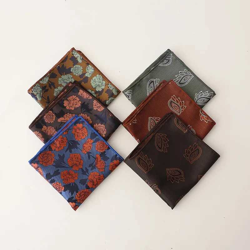 Jacquard Pocket Square For Men Wen ral Chest Towel Hanky Gentlemen Hankies Mens Suit Handkerchief Pocket Towel Gifts Y251024