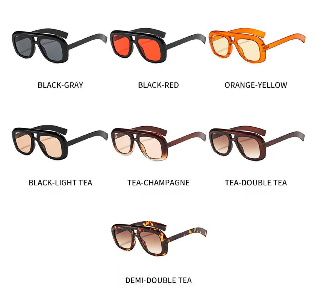 Women Over sized Minimalist Sunglasses 2025 Retro Chic Large Frame European Fashion Sunglasses for Women