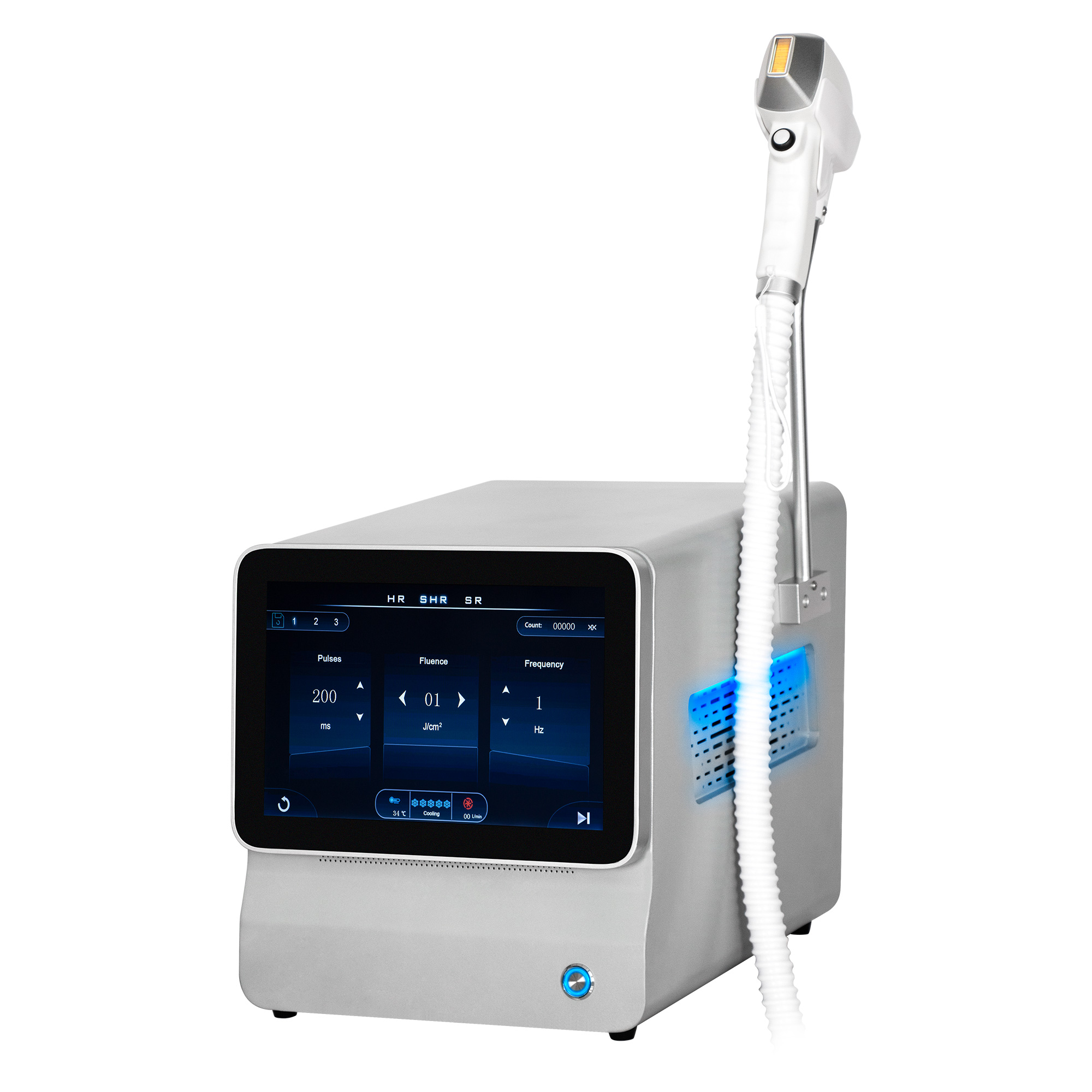 Diode Laser Hair Removal 3 Wavelengths 755 1064 808nm Laser Ice Platinum Permanent Painless Hair Removal Professional Machine
