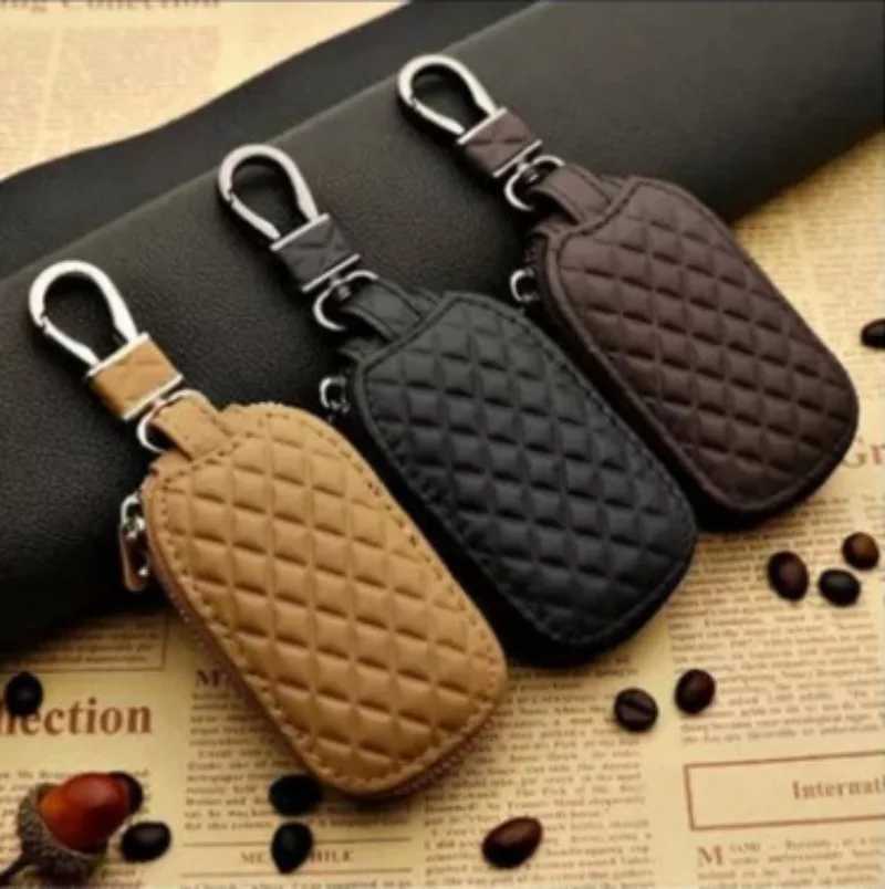 Leather Keychain Protective Case Wallet Key Storage Protective Case Large Capacity Multifunctional Key Bag Z251023