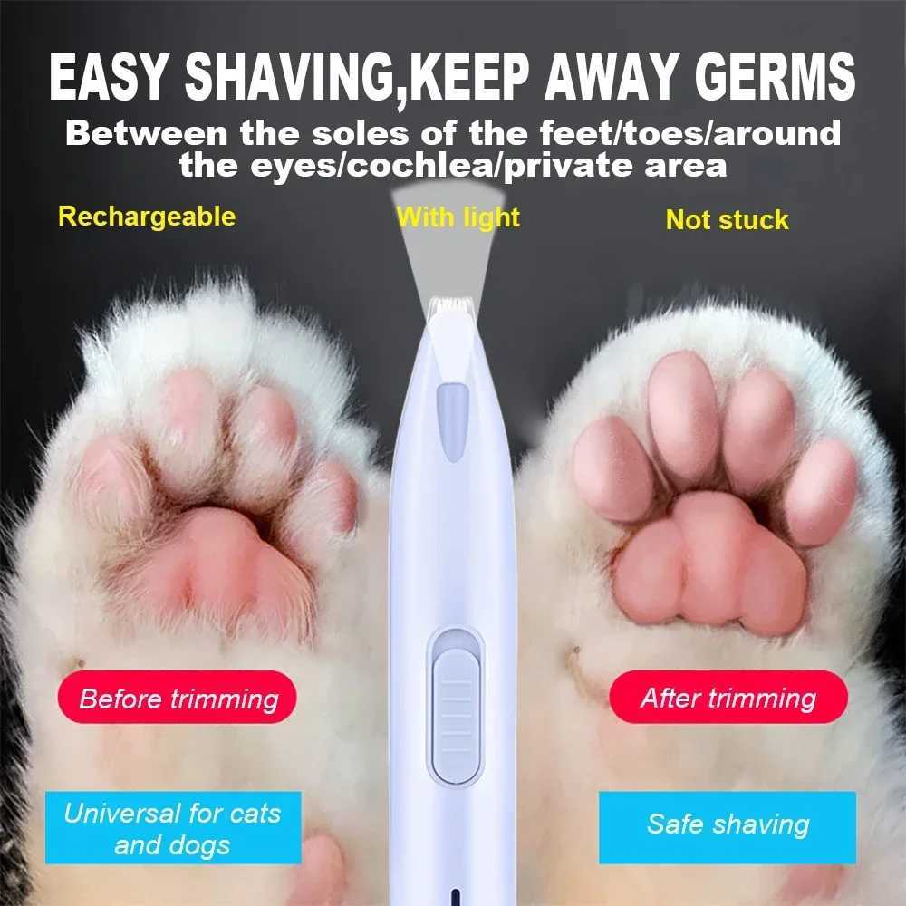 Dog Hair Trimmer Electric Dog Cutter Professional Pet Foot Hair Trimmer Cat Grooming Hairdresser Scissors Butt Ear Pedicator Z20251024