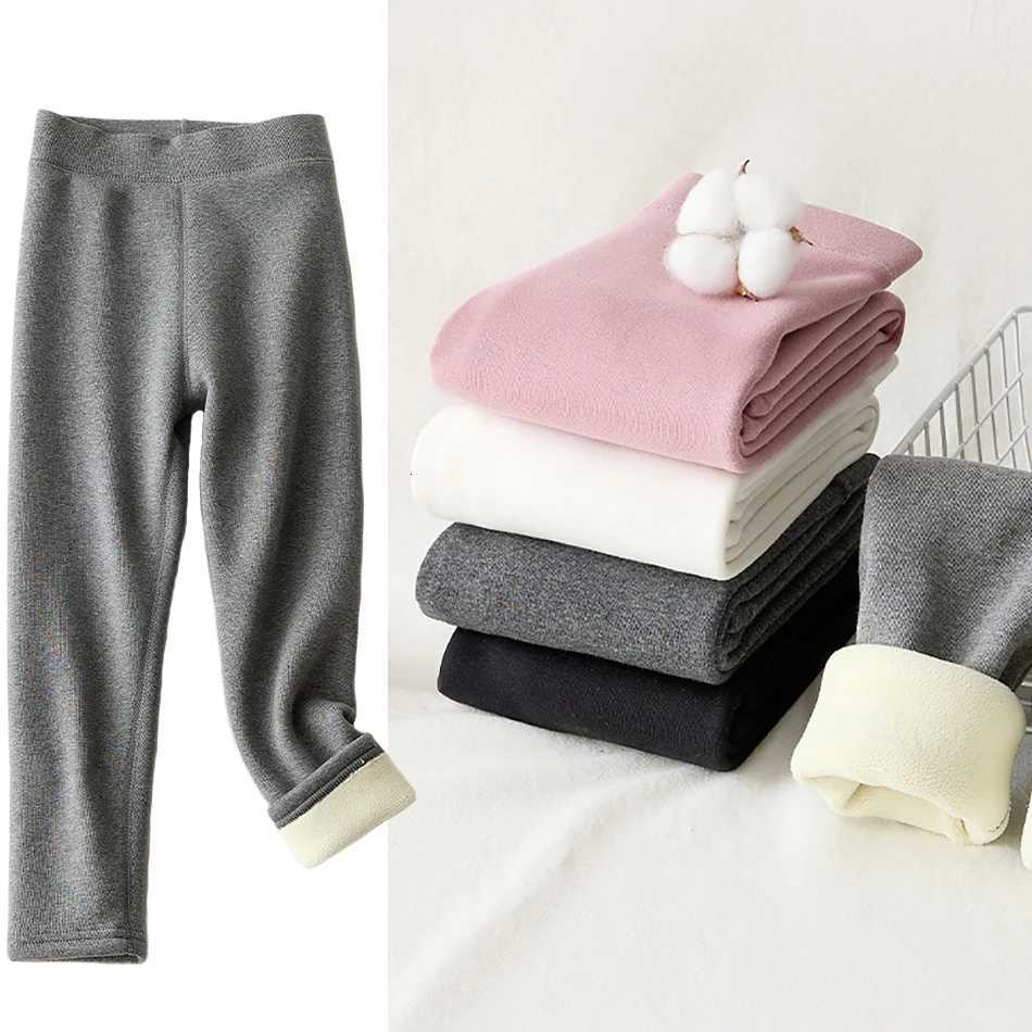 Thickened and Warm Girls Winter Fleece Long Pants Children Comfort Soft Leggings Kids Fashion Outerwear Bottoms School ClothesT251024
