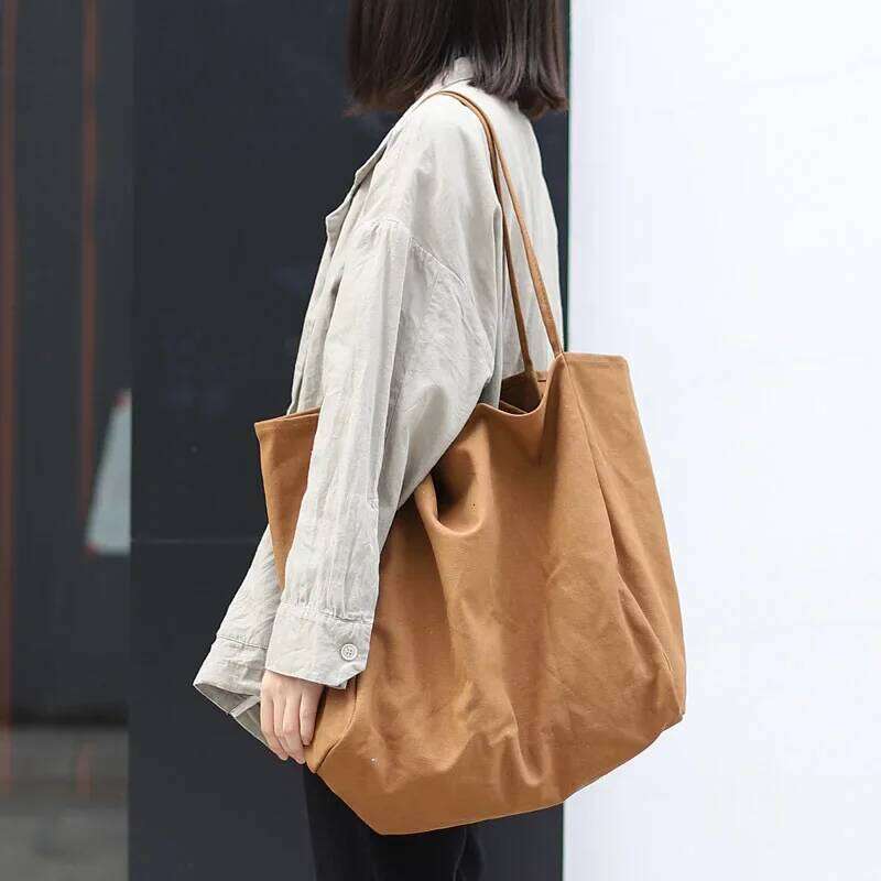 New Women Handbags Reusable Canvas Shoulder Bags Multifunctional Large Capacity Shopping Casual Hand Bag Bolsas Feminina