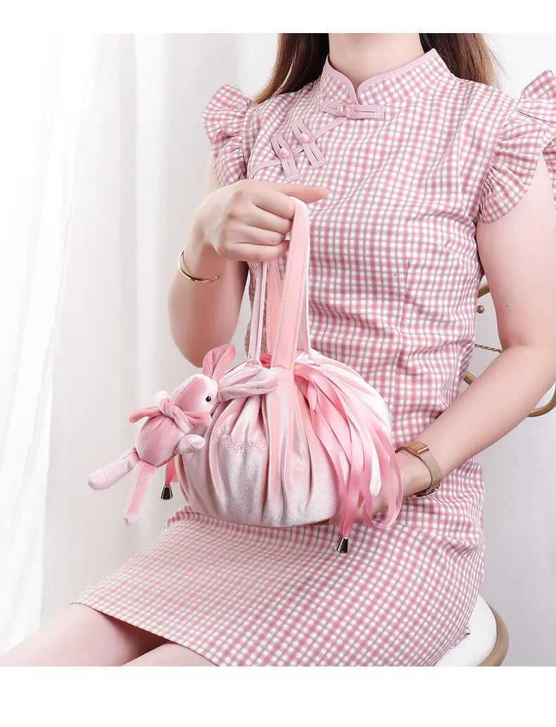 Lazy Makeup Bag Internet Celebrity Female Instagram Style Super Hot Cute Travel Portable Drawstring Toilet and Storage BagT251024