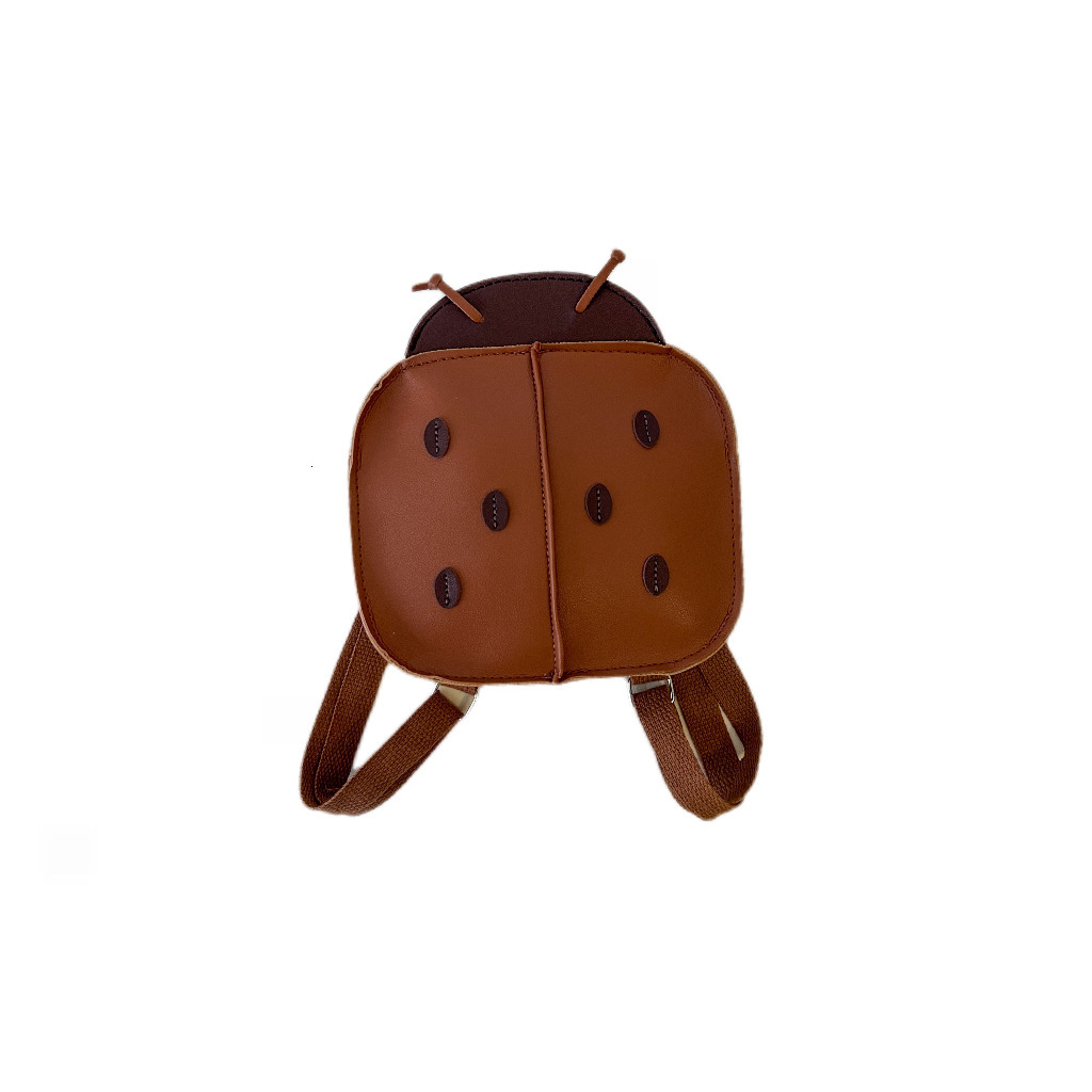 New hot selling Korean retro ladybug children's kindergarten designer concave backpack