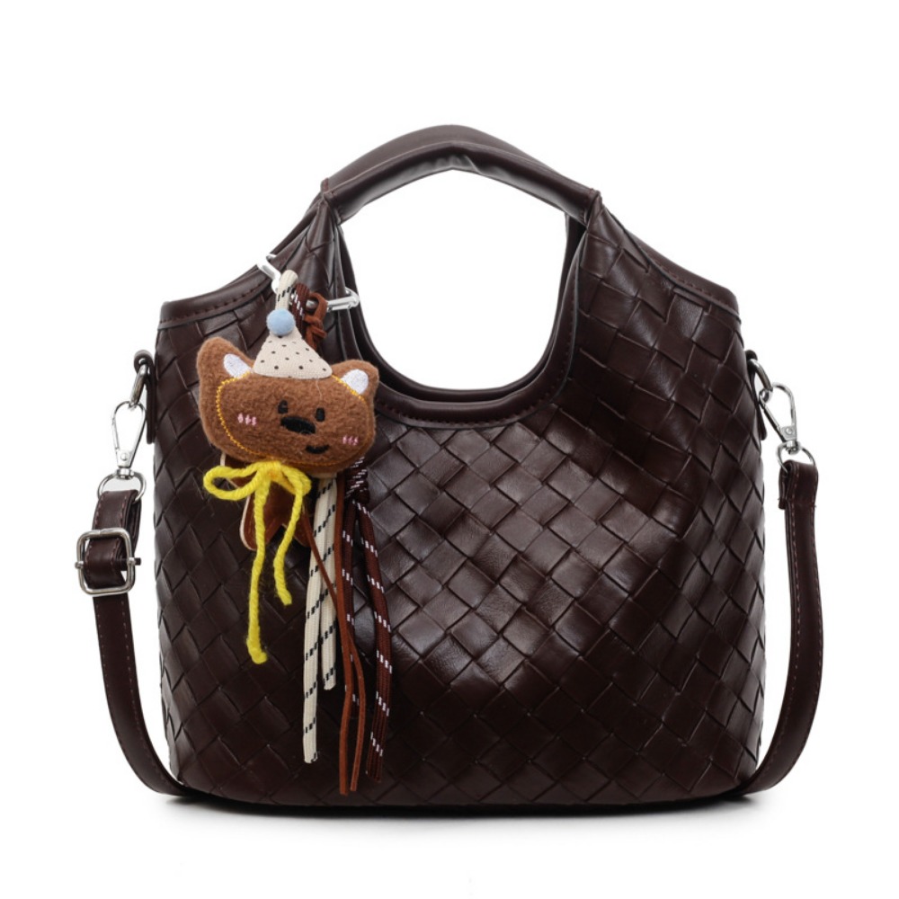 Chic Designer Style Oversized Knitted Purse For Her: Versatile Shoulders/Handheld Bag