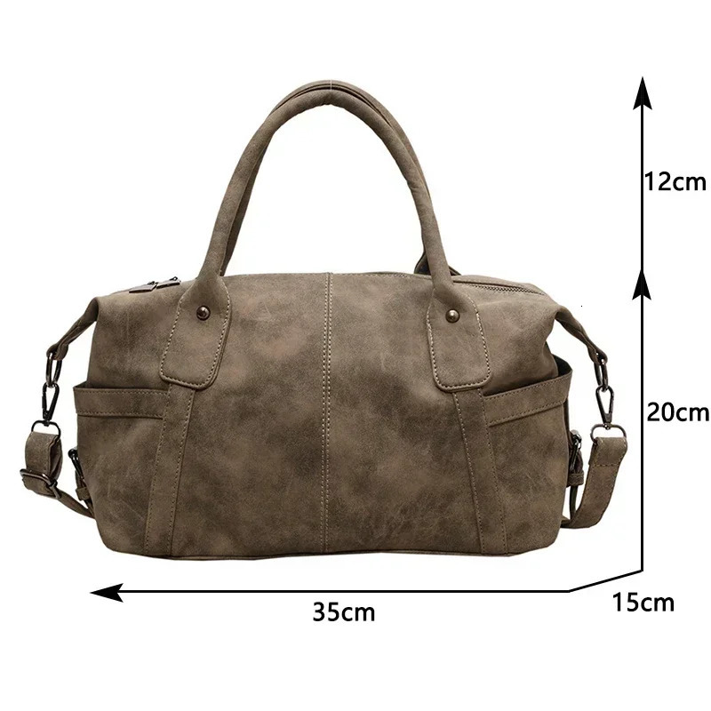 Retro PU Leather Shoulder Bags for Women 2024 Korean Fashion High Capacity Armpit Bag Female Crossbody Bag Tote Handbags 251023
