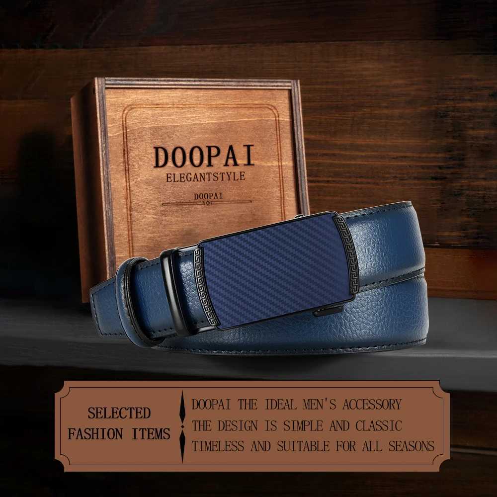 DOOPAI Men Belt Automatic Buckle Belt Fashion Alloy Belts Leather Luxury Belts for Men Business Luxury Designer Clothes W251024