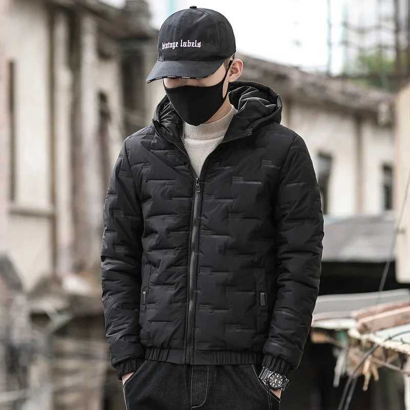 Winter Style Mens Hooded Warm Jacket Warm Windproof Short Daily Casual Down Jacket Cotton Warm Daily Coat parka padded jacket Z251024