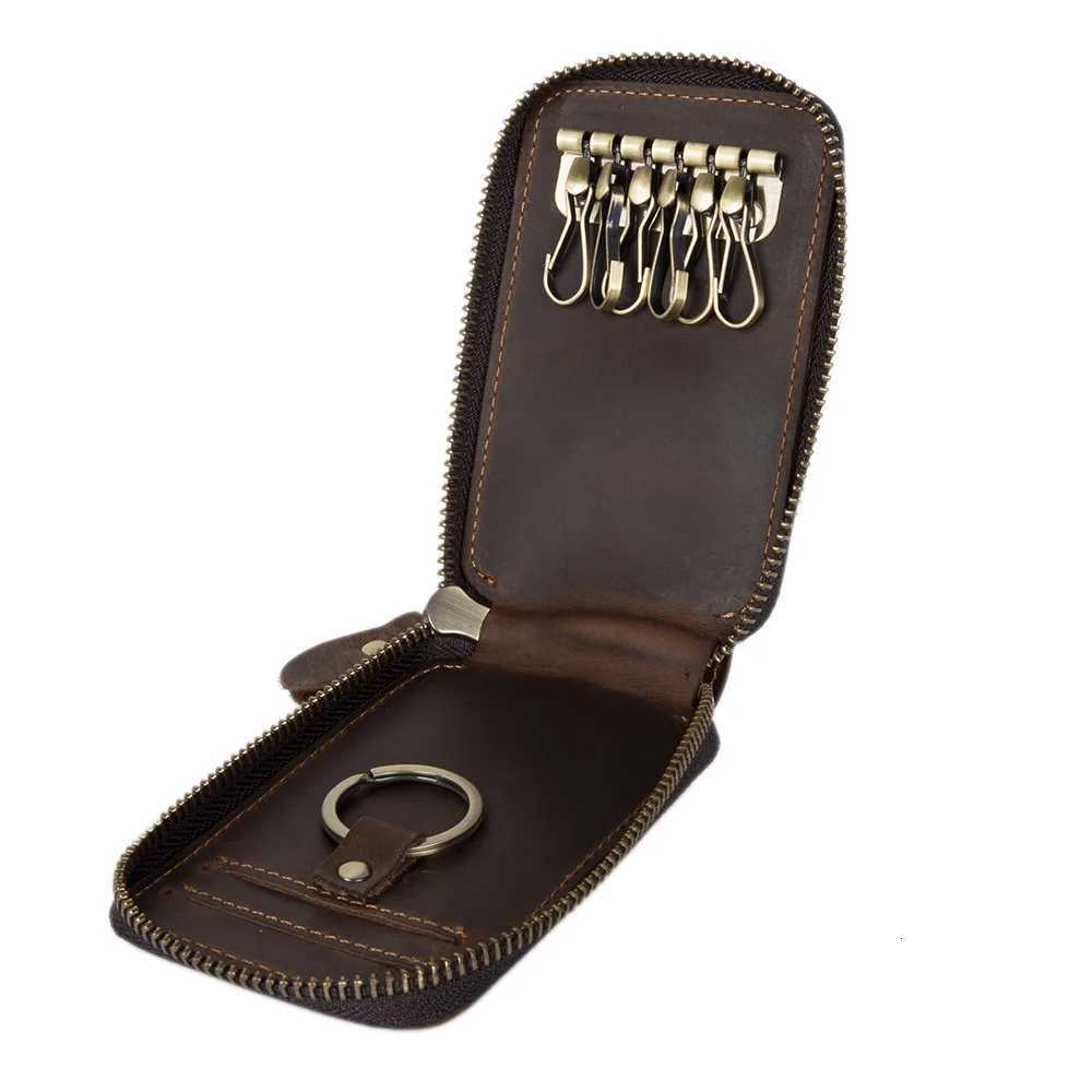 Vintage Leather Key Holder Genuine Leather Car Key Holder Leather Key Wallet Men Housekeeper Women Z251023