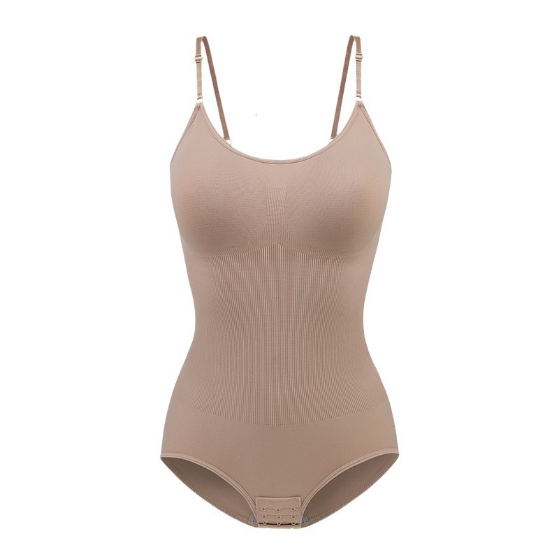 Women's Comfortable and Healthy Full-Body Shaping Underwear with Waist Reduction, Button Closure, Open Crotch, Hip-Lifting, Body Shaping, and Cor
